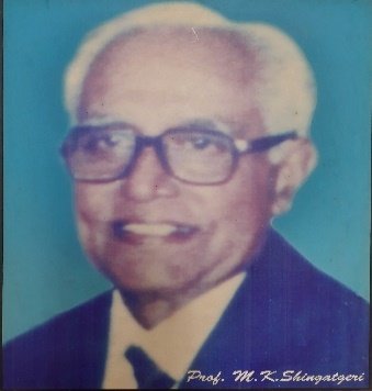 Prof. M. K. Shingatgeri